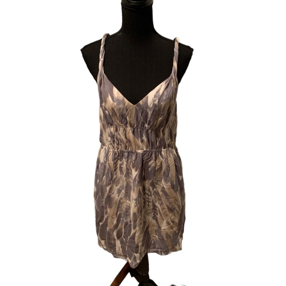 Banana Republic Twist Strap Silk Dress 10P